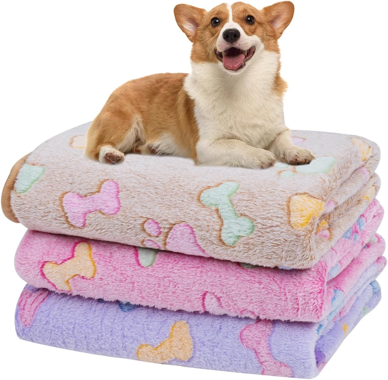 3 Pack Medium Pet Blankets (30*20")