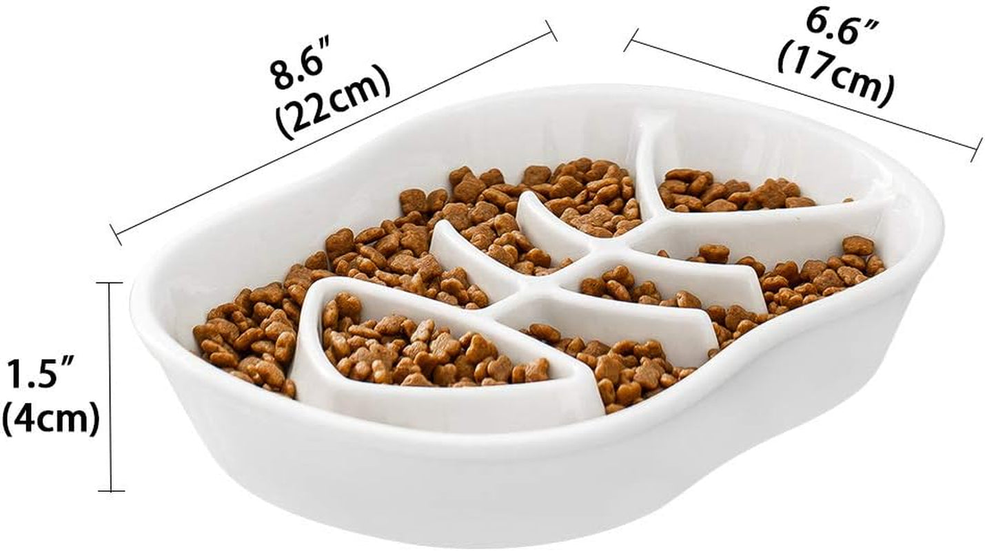 Ceramic Slow Feeder Pet Bowl