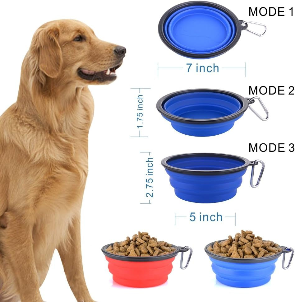 Collapsible Dog Bowls (2 Pack)