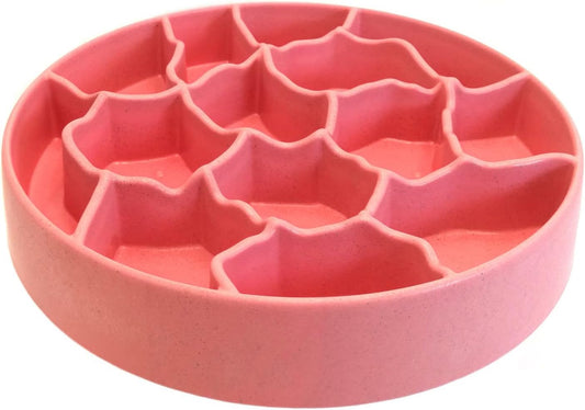  Bamboo Fiber Polypropylene Slow Feeder Bowl