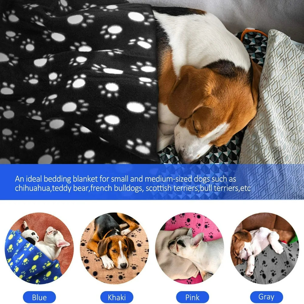 5 Pack Large Fleece Dog Blanket (38X 27)