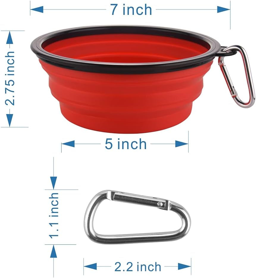 Collapsible Dog Bowls (2 Pack)