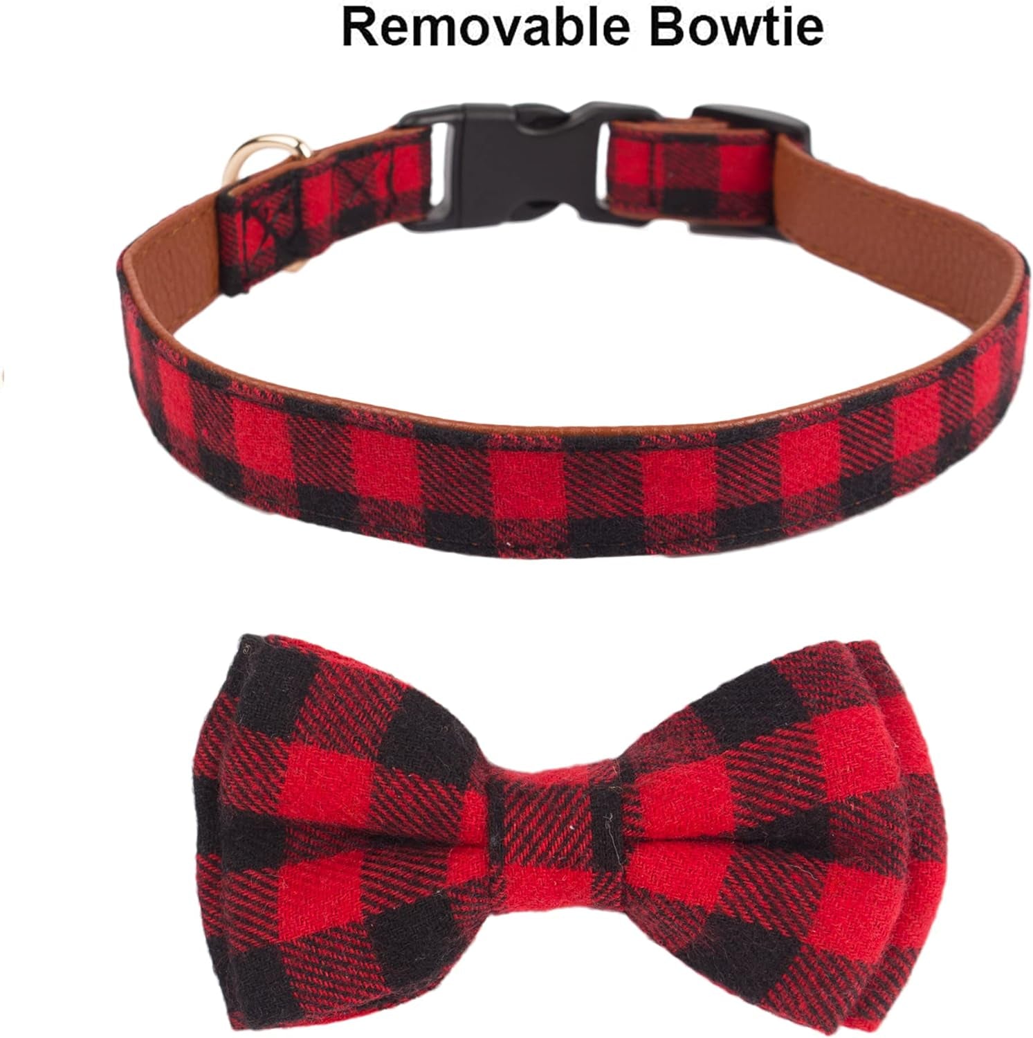 Christmas Dog Collar with Bow (Large)