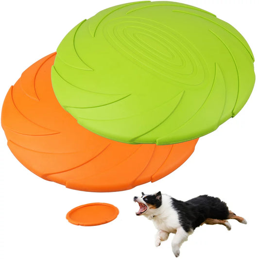 Dog Frisbees, 2Pcs 7 (Orange and Green)