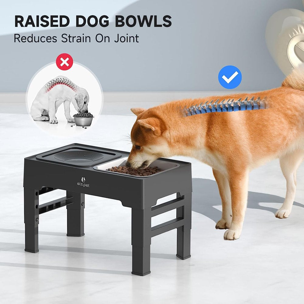 2-In-1 Height Adjustable Elevated Dog Bowls