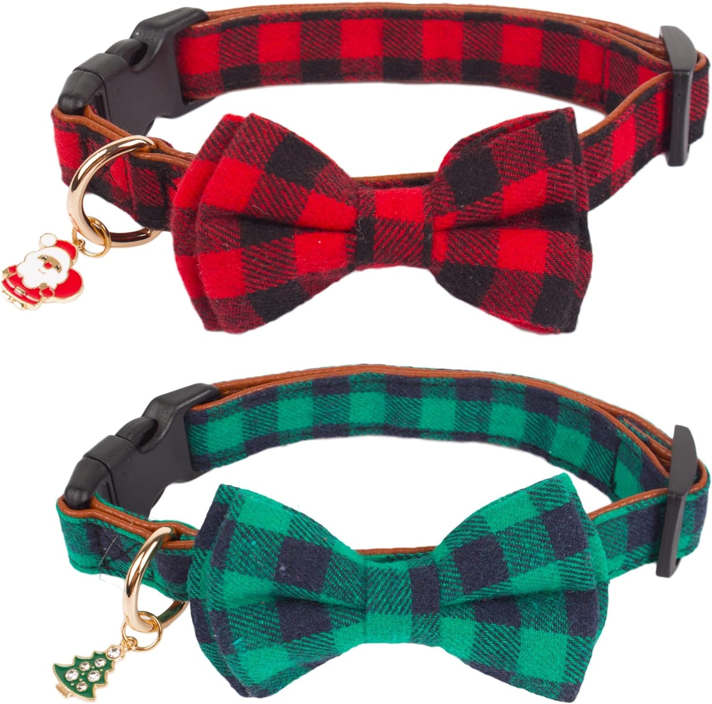 Christmas Dog Collar with Bow (Large)