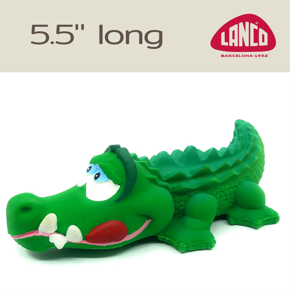 Alligator Sensory Squeaky Dog Toy