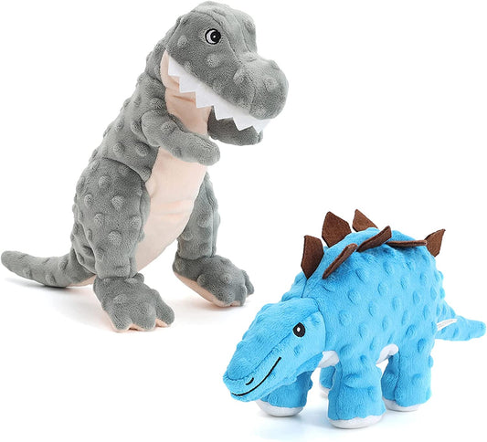 Durable Plush Stuffed Dinosaur Dog Toy