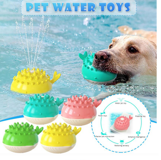 Electric Water Floating Water Spray Dog Toy