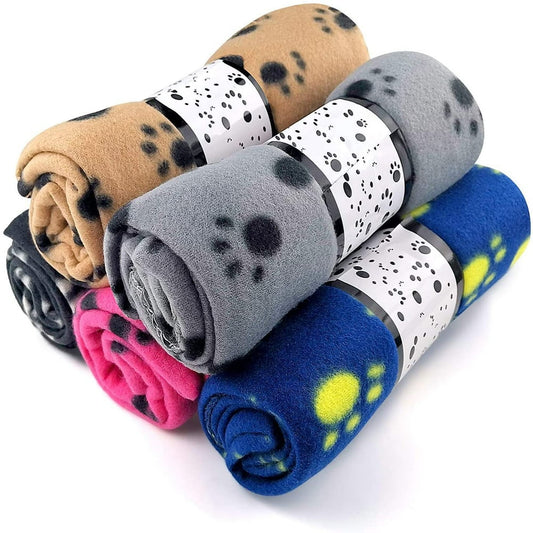 5 Pack Large Fleece Dog Blanket (38X 27)