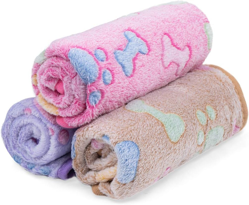 3 Pack Medium Pet Blankets (30*20")