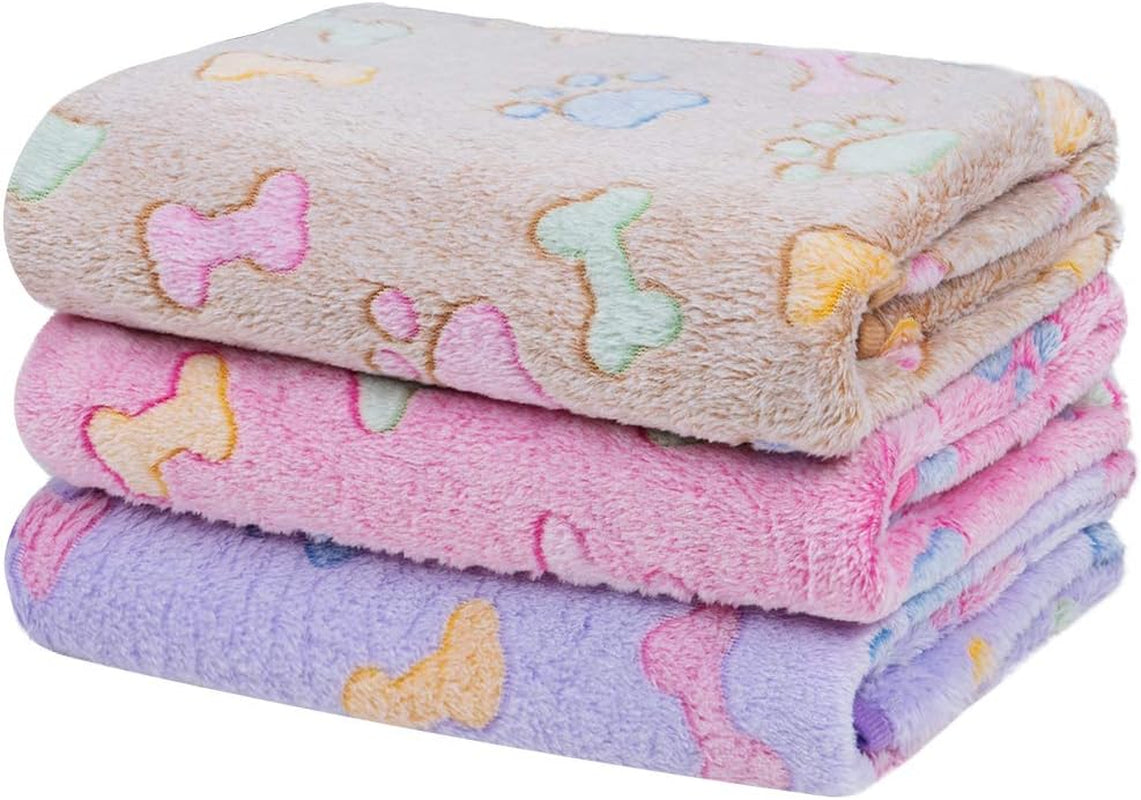 3 Pack Medium Pet Blankets (30*20")