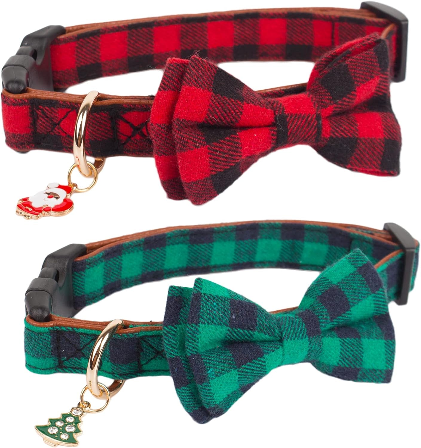 Christmas Dog Collar with Bow (Large)