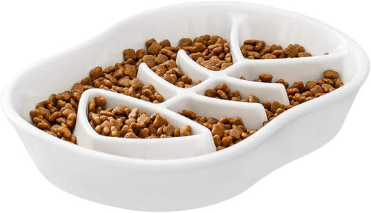 Ceramic Slow Feeder Pet Bowl