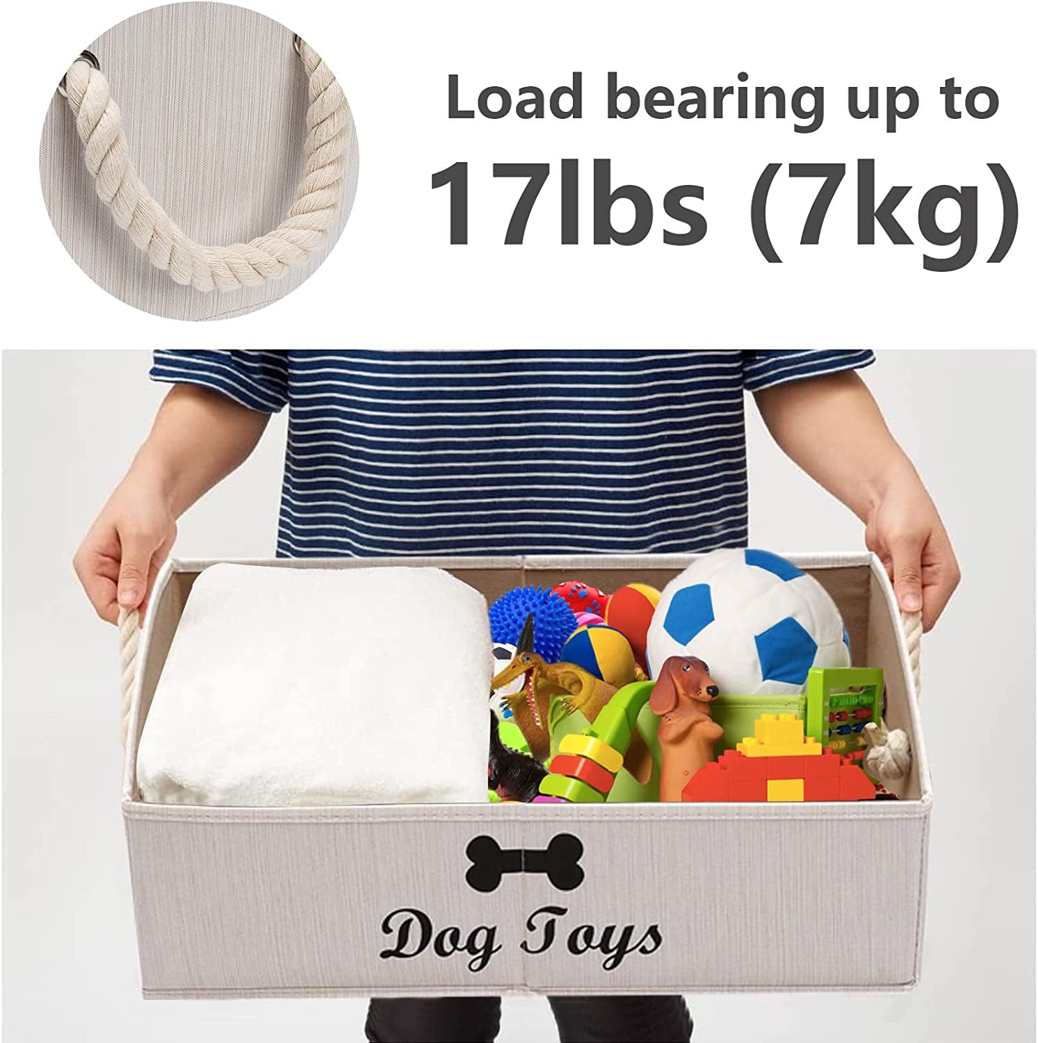 Dog Toys Storage Bins-Foldable